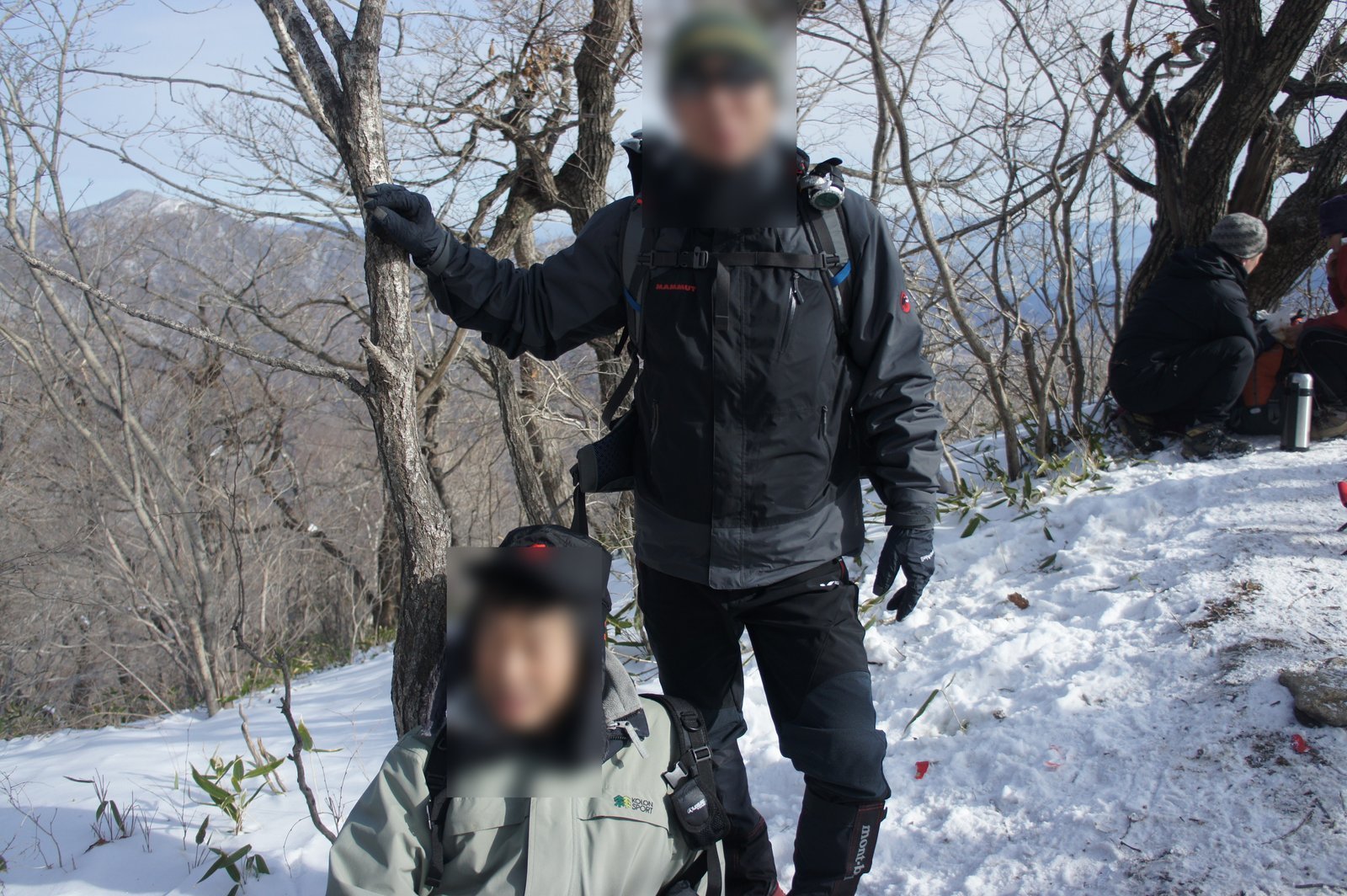 덕유산 능선, 형님들과 걸은 눈길 사진 6
