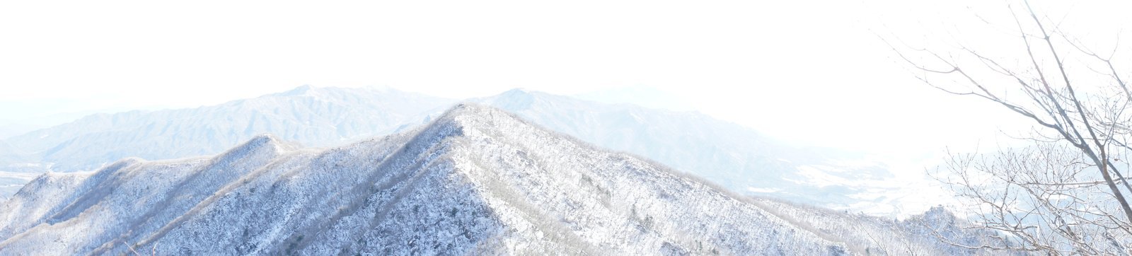 덕유산 능선, 형님들과 걸은 눈길 사진 9