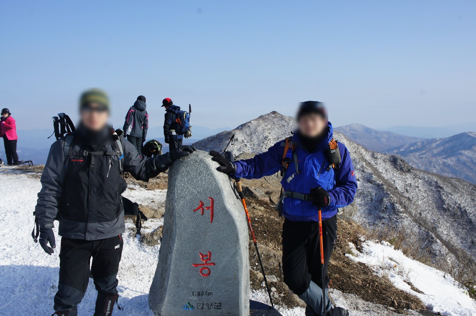 덕유산 능선, 형님들과 걸은 눈길 사진 15
