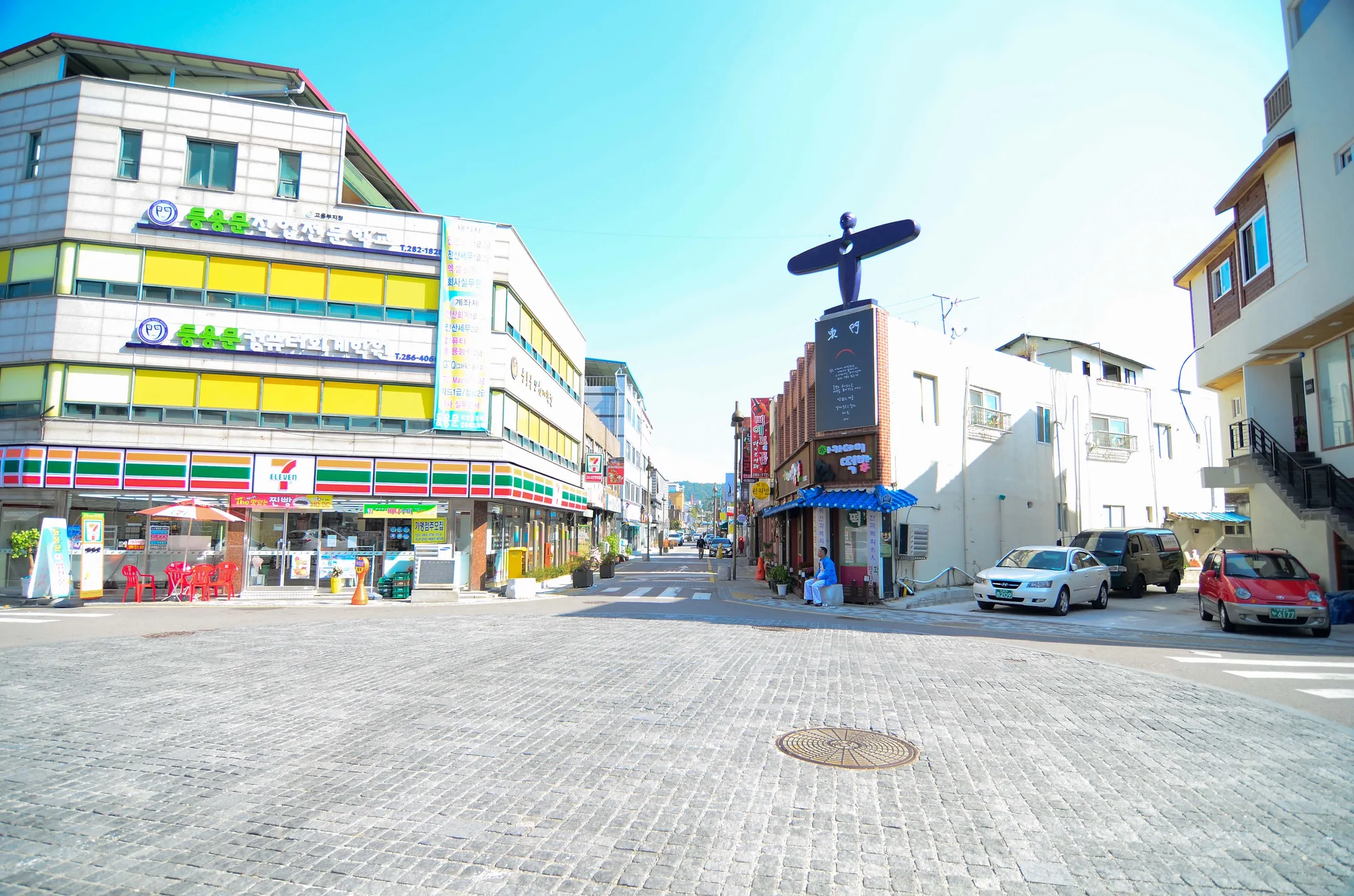 전주 시내 상점가 거리 풍경