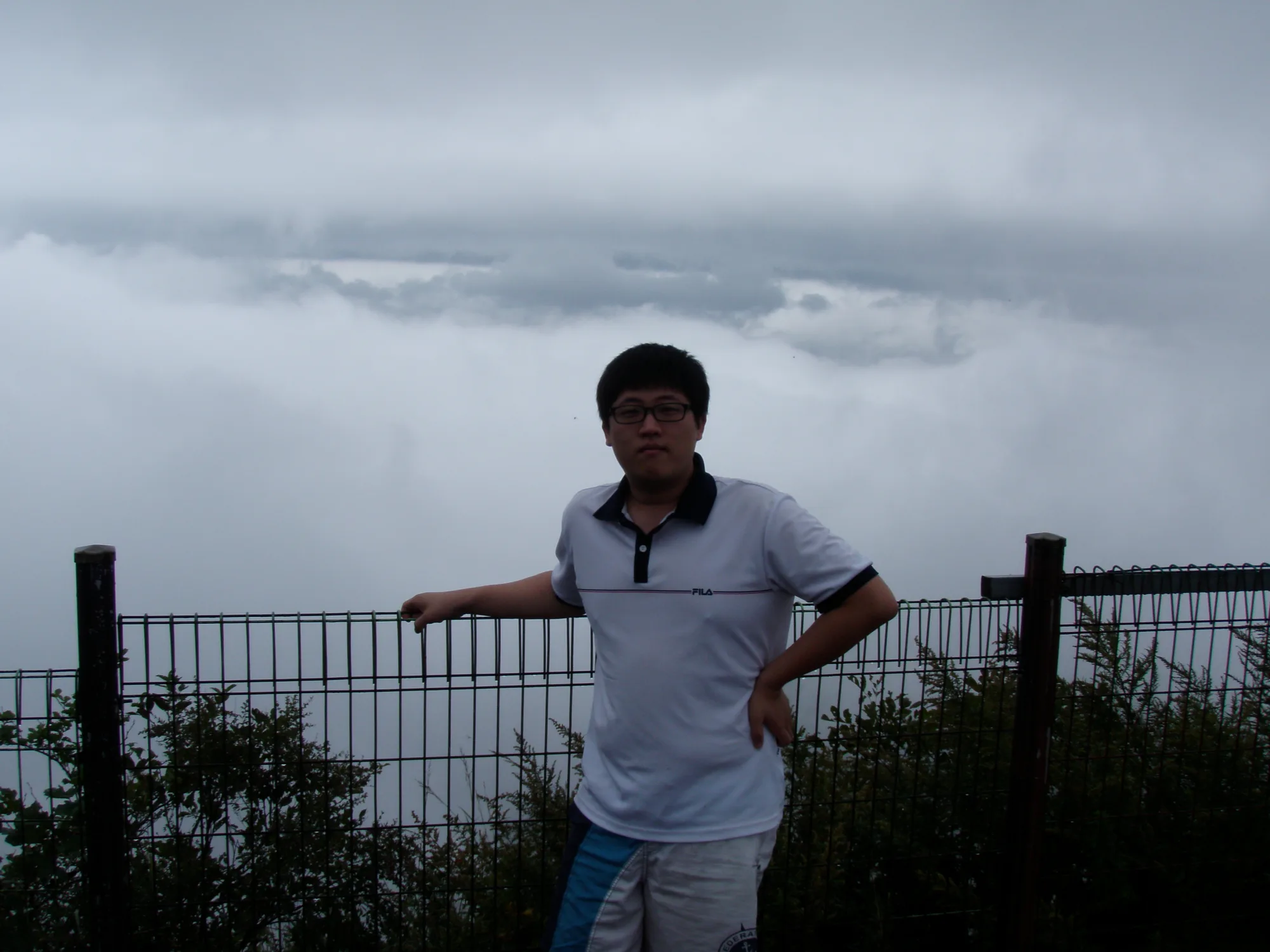 지리산 능선 운해 전망