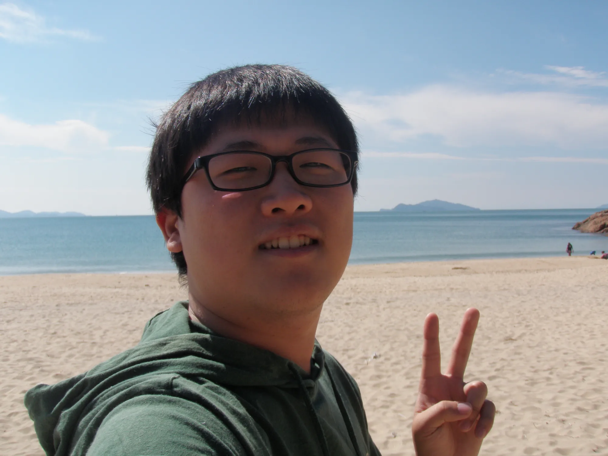 명사십리해수욕장 백사장과 파도