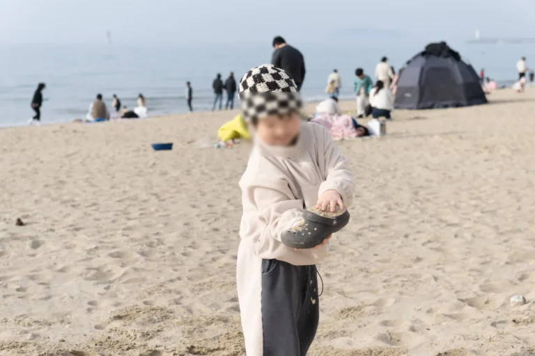 귀촌한 엄마 집에서, 무창포 갯벌체험 사진 2