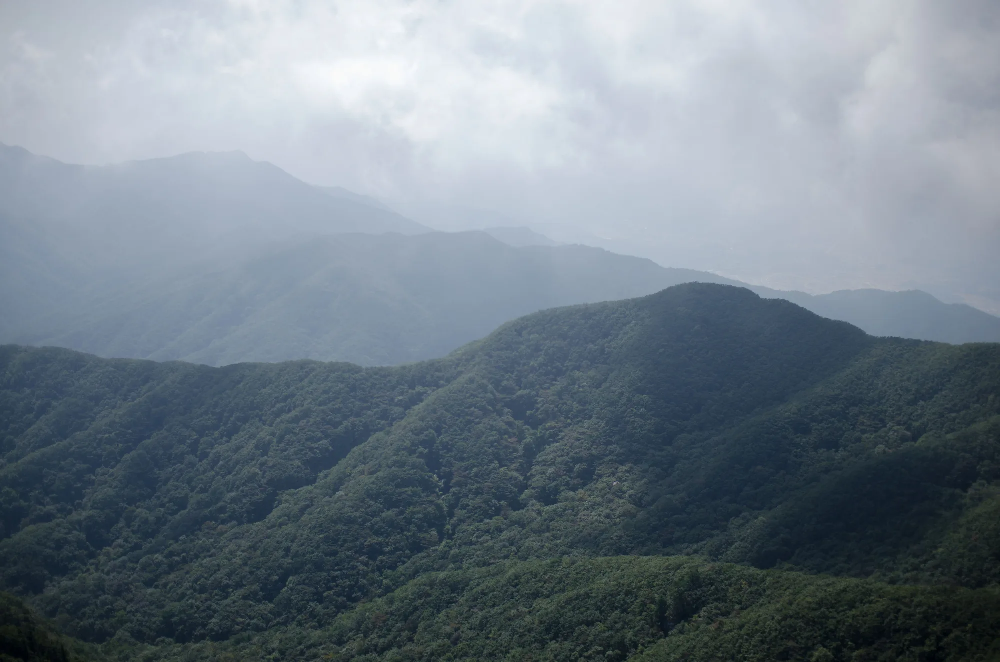 치악산 능선 조망