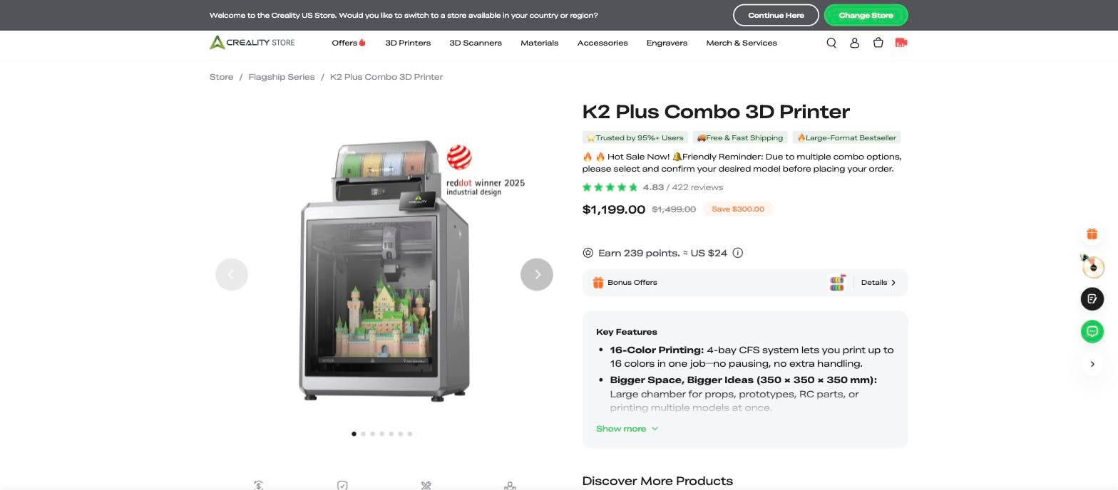 K2 Plus Combo, 세 번째 프린터가 필요할까 사진