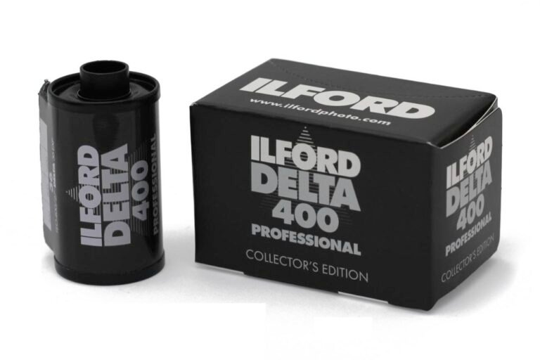 일포드 델타 400 프로페셔널 컬렉터스 에디션, 검은색 35mm 필름 통과 상자 정면