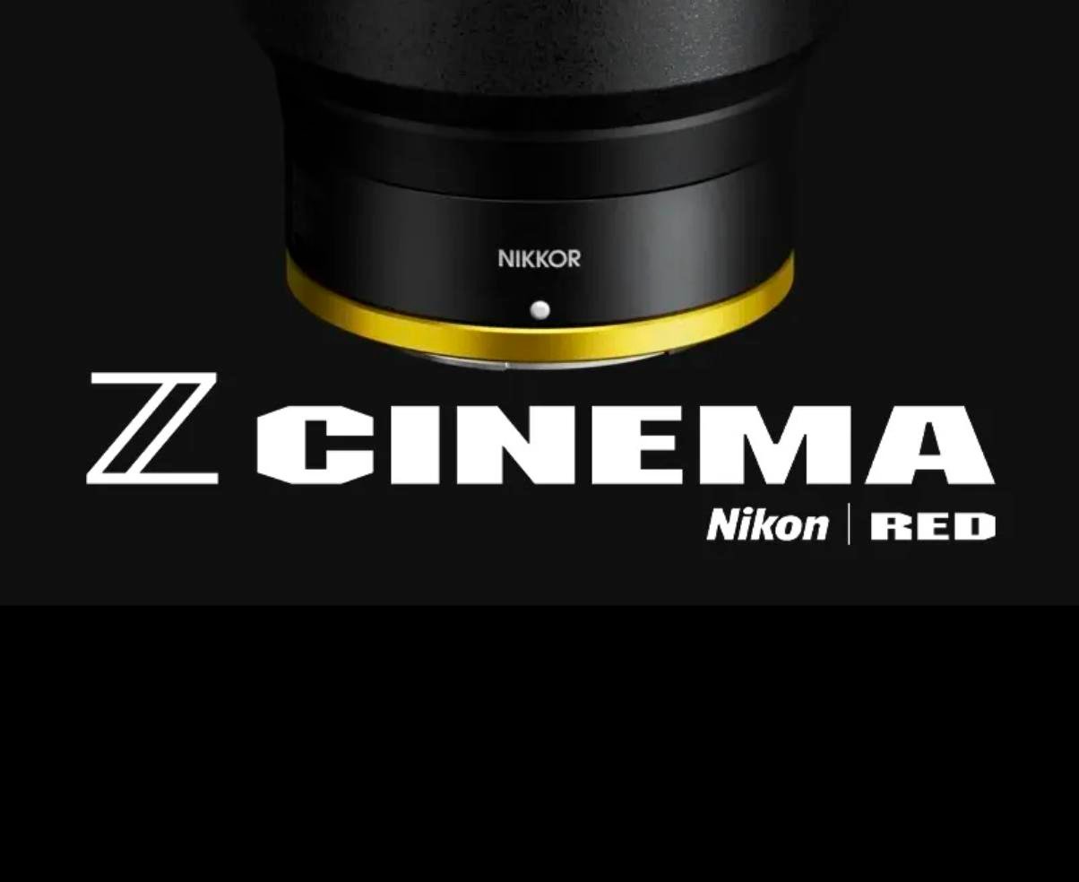 Z CINEMA 로고 아래 Nikon과 RED 이름이 나란히 적힌 이미지