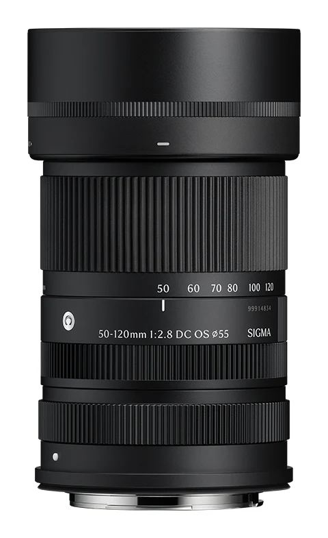 시그마 50-120mm F2.8 DC OS 캐논 RF 마운트판, 조리개 눈금이 없는 아래쪽 링과 마운트부